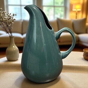 Early RUSSEL WRIGHT Steubenville Mid Century Modern MCM SEAFOAM Water Pitcher